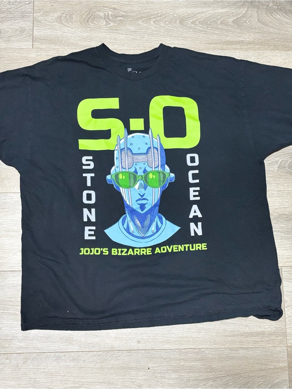 JoJo's Bizarre Adventure Stone Ocean Black Graphic T-Shirt